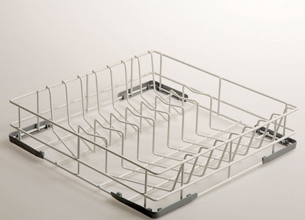 Basket for 14 plates in rilsanised steel