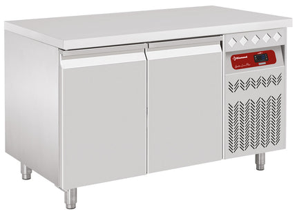 Table réfrigérée ventilée, 2 portes GN 1/1, 260 Lit.