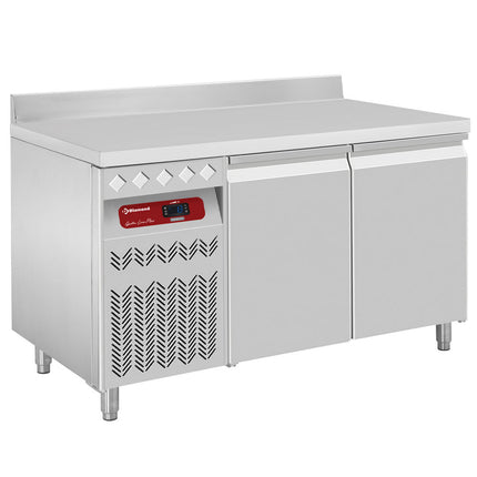 Wall-mounted ventilated refrigerated table, 2 doors GN 1/1, 260 Lit. unit on the left