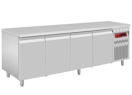 Table réfrigérée ventilée, 4 portes GN 1/1, 550 Lit.