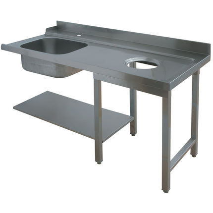 Right pre-wash entry table