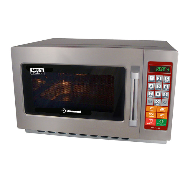 Micro-ondes en inox, (GN 2/3), 1400 W. (34 Lt), numérique