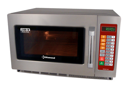 Micro-ondes en acier inoxydable, (GN 2/3),2100 W. (34 Lt), numérique
