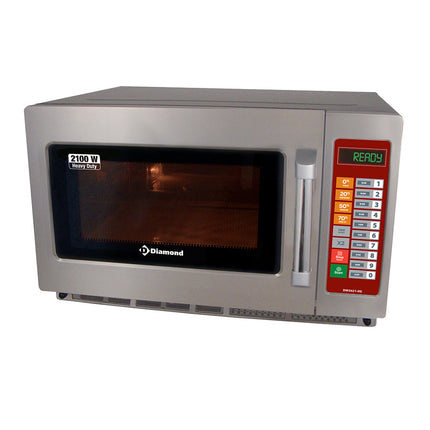 Micro-ondes en acier inoxydable, (GN 2/3),2100 W. (34 Lt), numérique