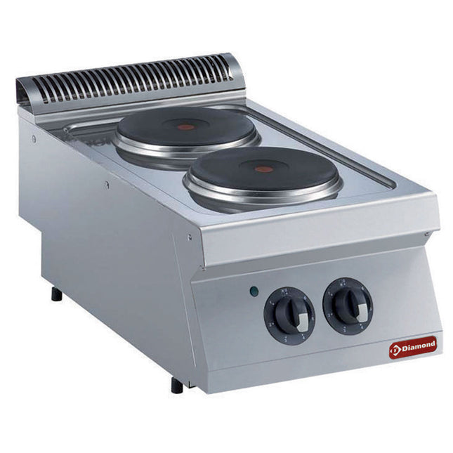 Electric cooker with 2 rounded plates -TOP-test
