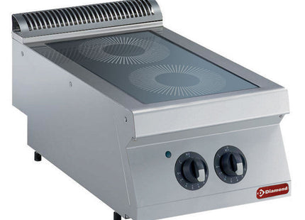 Electric vitroceramics cooker, 2 areas -TOP-