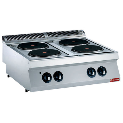 Cuisinière électrique, 4 plaques arrondies -TOP-