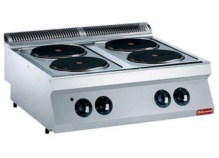 Electric cooker, 4 rounded plates -TOP-test