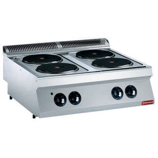 Cuisinière électrique, 4 plaques arrondies -TOP-