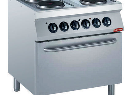 Electric stove 4 plates, electric oven GN 2/1