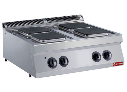 Electric cooker, 4 squared plates -TOP-
