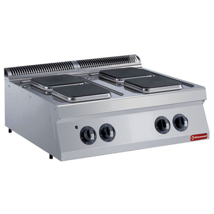 Electric cooker, 4 squared plates -TOP-test