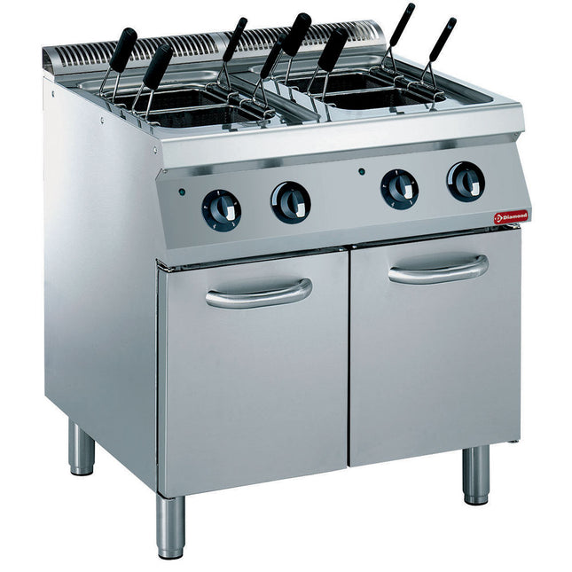 Electric pasta cooker, 2x 24,5 liters, on board, without basket