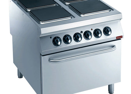 Cuisinière électrique, 4 plaques de cuisson, four électrique