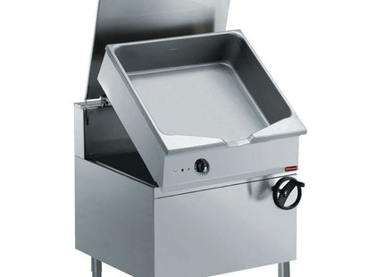 Automatique. poêle culbutante électrique, bassine "Duomat" 100 L., sur placard