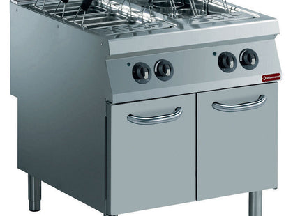 Electric pasta cooker, 2 basins GN 1/1, on cupboard (without baskets)