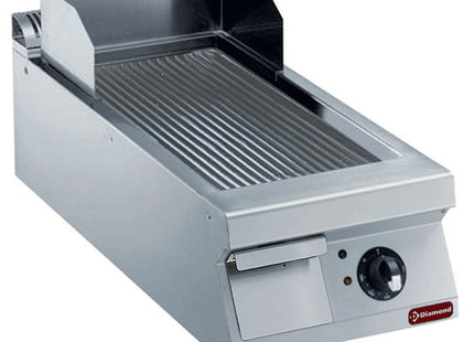 Ribbed electric cooking plate -TOP-