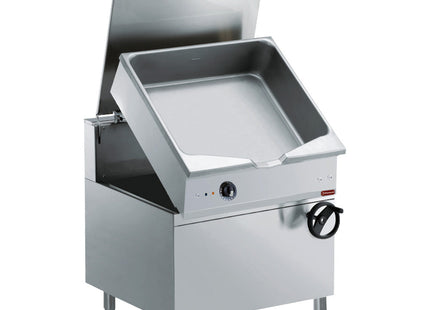 Autom. tumbling electric frying pan, "Duomat" basin 100 L., on cupboardtest