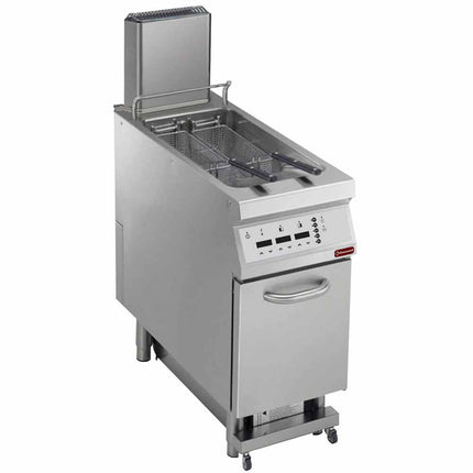 Friteuse électrique 1 bassine en "Y" 23 litres, sur train, "DIGIT"
