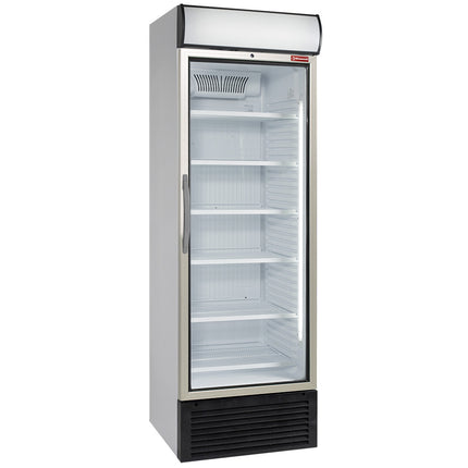 Ventilated positive T° display 500 liters, with light box