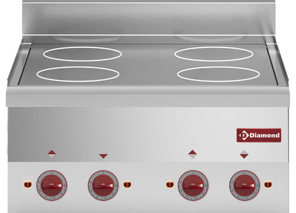 Cuisinière vitrocéramique 4 feux -Top-