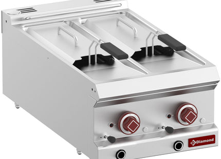 Elektrisk fritös 2 tankar 7 liter -Topp-