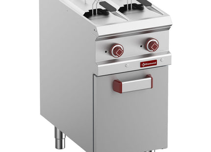 Friteuse électrique 2 cuves 7 litres sur placard
