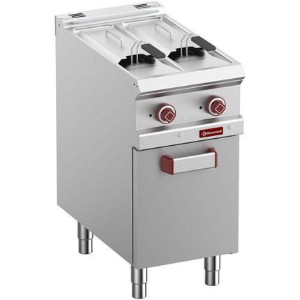 Friteuse électrique 2 cuves 7 litres sur placard