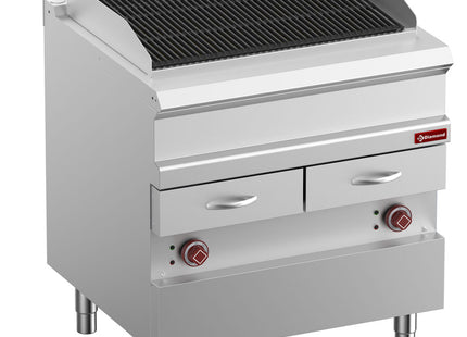 Electric steam grill, module 1/1, grid in cast iron "double sided"