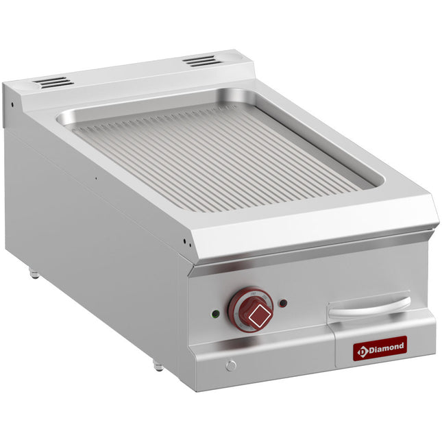 Electric fry top ribbed, module 1/2 -Top-