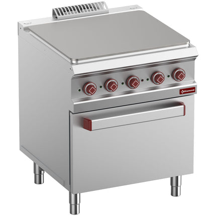 Cuisinière avec plaque de cuisson électrique, module 1/1, sur four GN 2/1