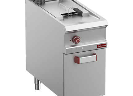 Electric fryer 1 tank 18 liters on closed cupboard