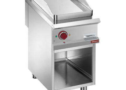 Electric fry top, module 1/2, open cupboard
