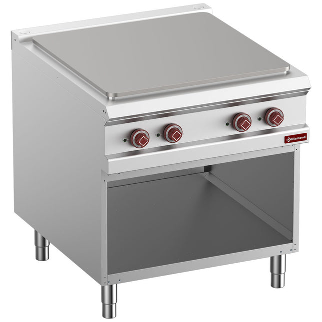 Electric cooking plate, module 1/1, open cabinet