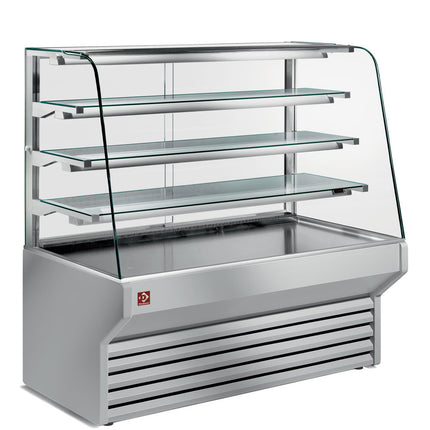 Vitrine courbe comptoir réfrigéré
