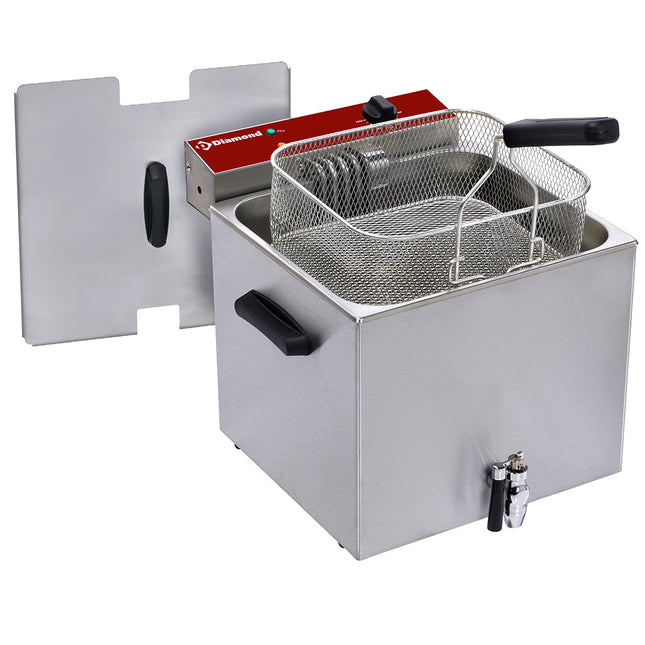 Friteuse électrique de table 12 litres + robinet