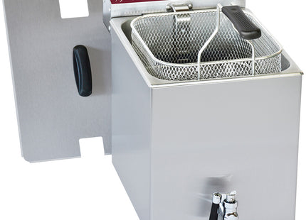 Electric table top fryer 8 liters + tap