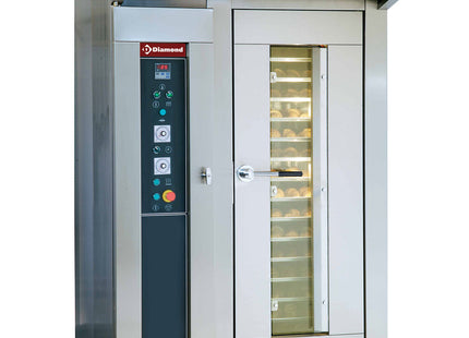 Roterende ovn til bageri og wienerbrød, 15 eller 18 niveauer (450x650 mm eller 500x700 mm)
