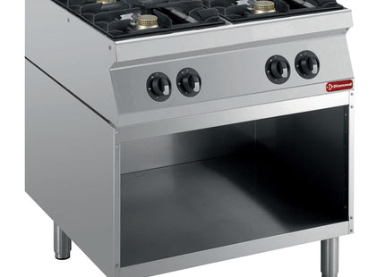 Range consist of : 4 burners & open base