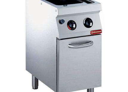 Gas pasta cooker, 24,5 liters, on undercarriage (without baskets)