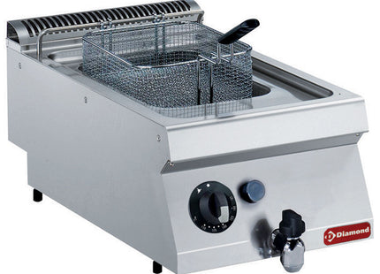 Gas fryer, basin in "Y" 7 liters, exterior burners -TOP-