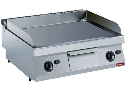 Gas cooking plate, smooth, hard chrome plated -TOP-