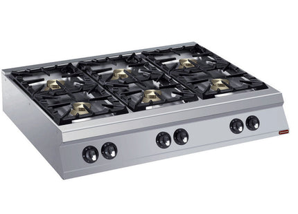 Gas cooker 6 burners -TOP- "POWERFUL"