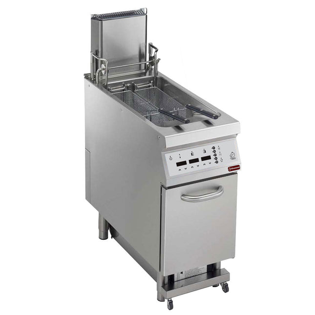 Gas fryer tank 23 lt. S/armG. "Oil filtering" + lift+ auto cook, "DIGIT"