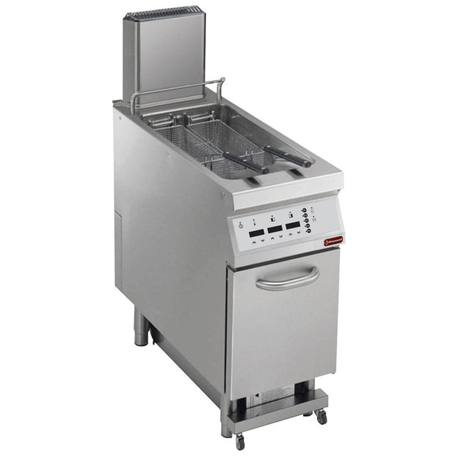 Gas fryer 1 basin in "Y" 23 liters, on undercarriage, "DIGIT"