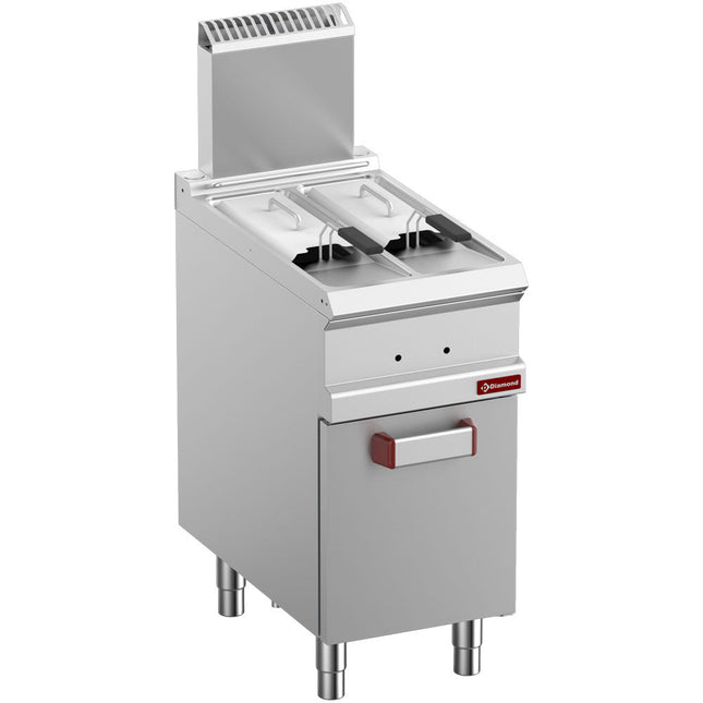 Gas friture 2 tanke 7 liter på skab