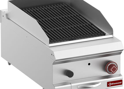 Lavastone grill, module 1/2, grid in cast iron "double sided"-Top-