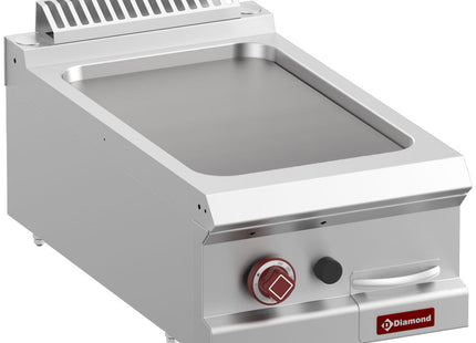 Flatgrill Gass glatt, modul 1/2 -Topp-