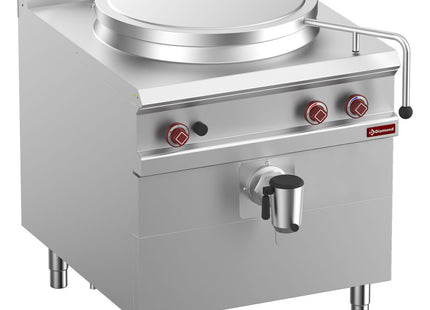 Braisière sauteuse, Cuve de 100 litres, chauffage direct, sur placard