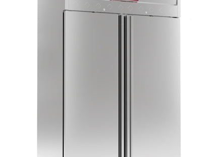 Ventilated freezer 1400 liters, 2 doors GN 2/1, on wheels